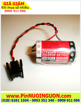 Maxell ER17/33 (Zắc đen Mitsu), Pin nuôi nguồn Maxell ER17/33 dòng SUPER LITHIUM 3.6v 2/3A 1600mAh _Xuất xứ Nhật